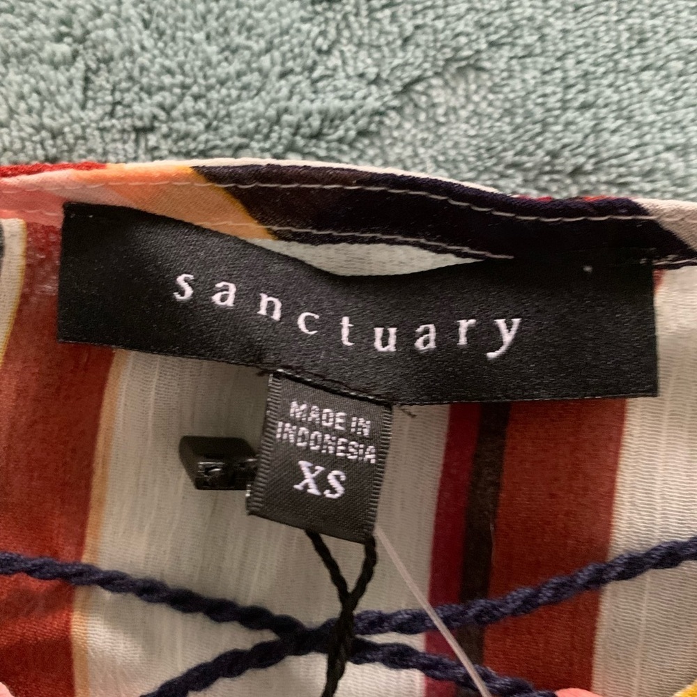 NWT Sanctuary “Desert Escape “ Striped Gauzy Blouse. - Picture 9 of 10